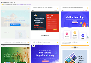 List of templates that can be used to create website List of templates that can be used to create website